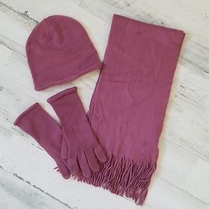 Merona 3pc Hat | Scarf | Glove Set